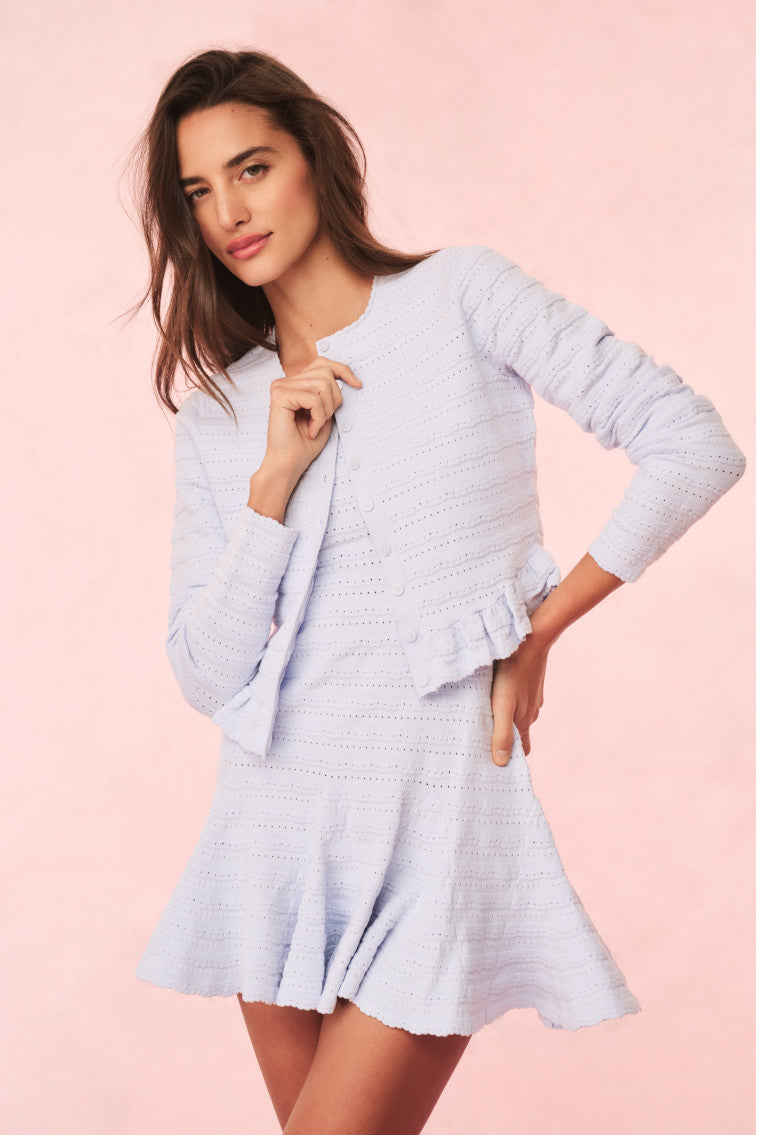 Rogan Pointelle Knit Cardigan